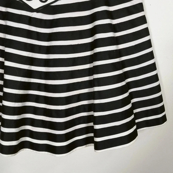 Anthropologie Leifsdottir Knee Length Ruffle Striped Tiered Skirt - Picture 5 of 11